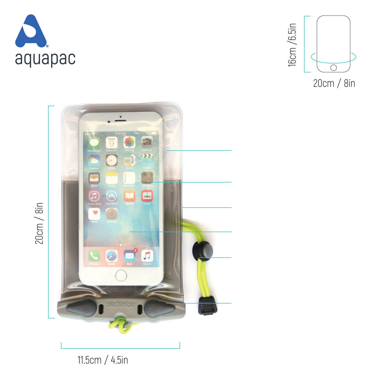 Waterproof Phone Case Plus – Aquapac Canada