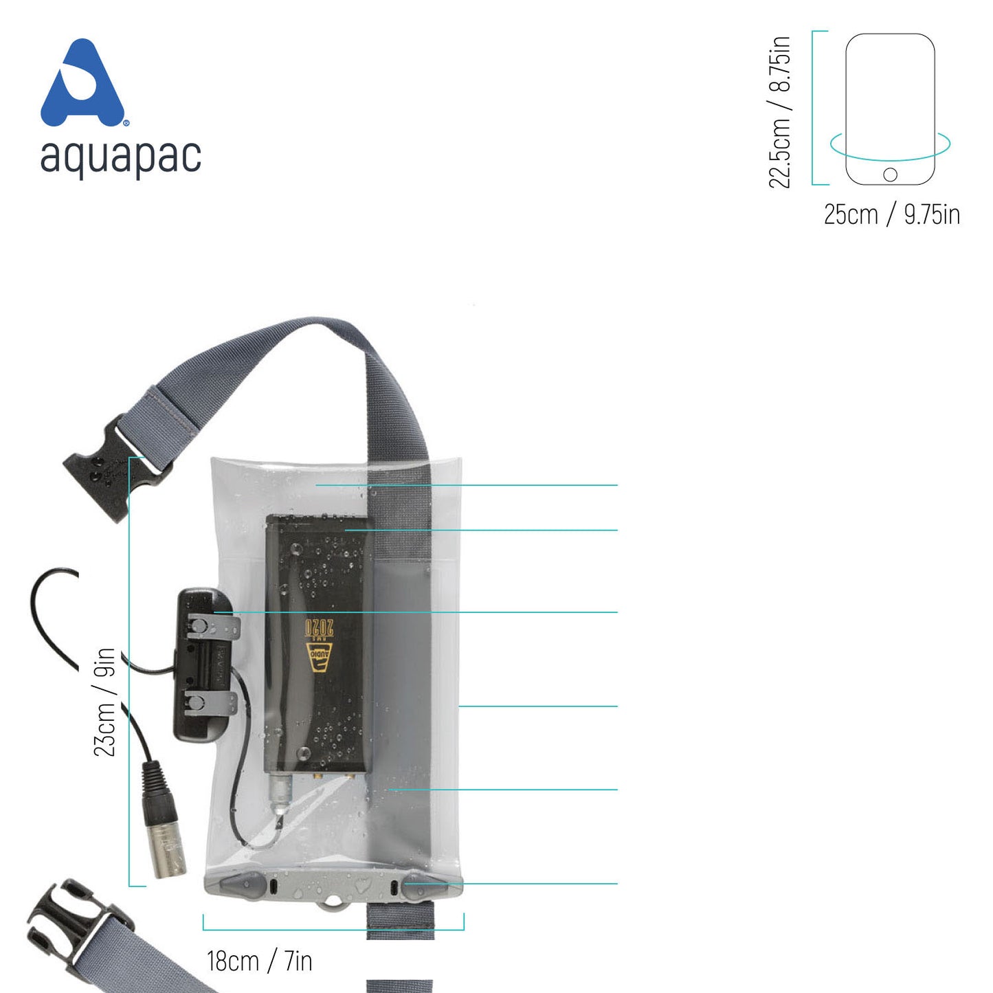 Large Waterproof Case for Wire-Out Electronics - AQ558