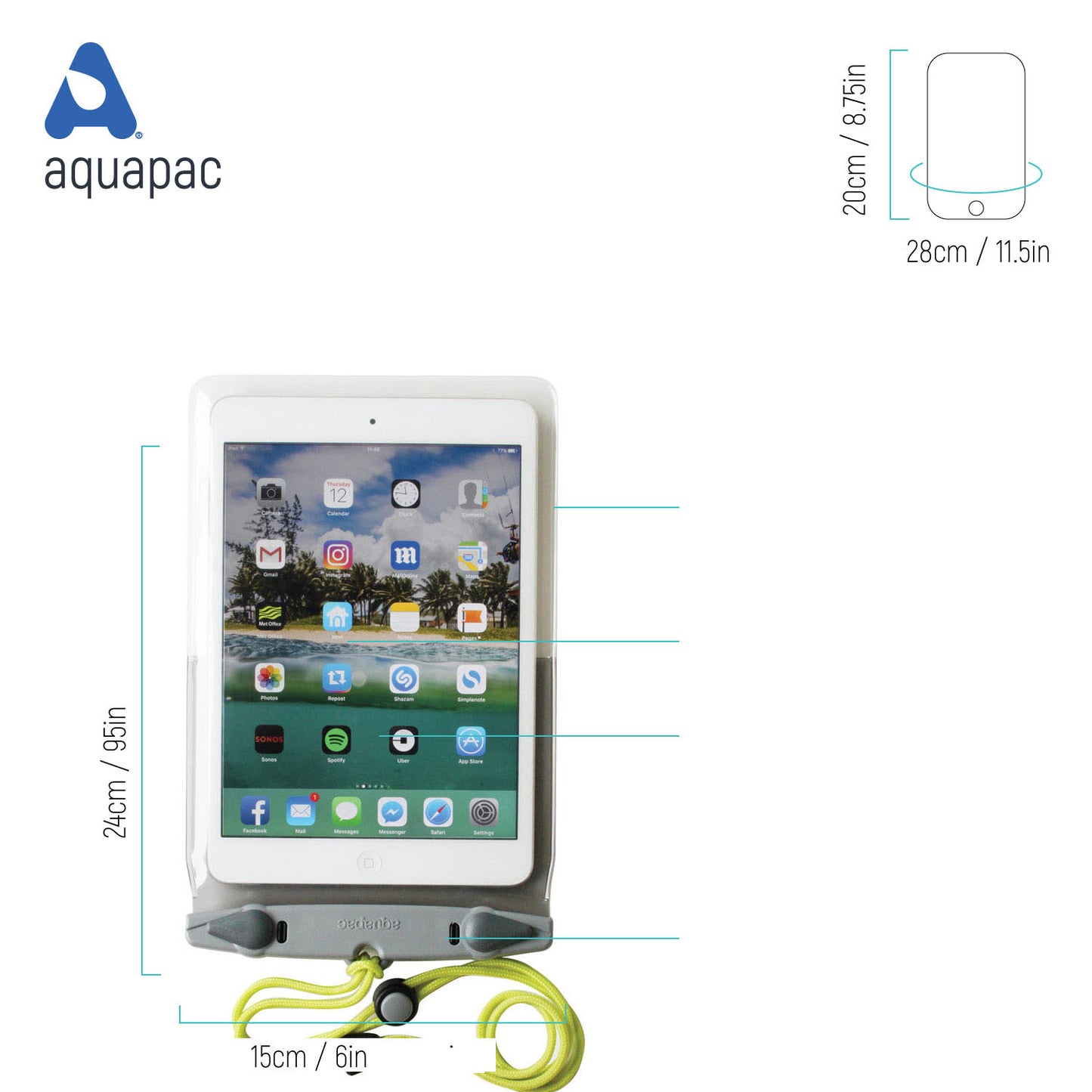 Waterproof iPad Mini/Kindle Case - AQ658F